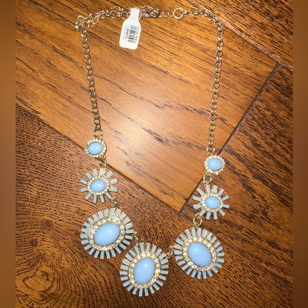 Francesca’s Baby Blue Statement Necklace